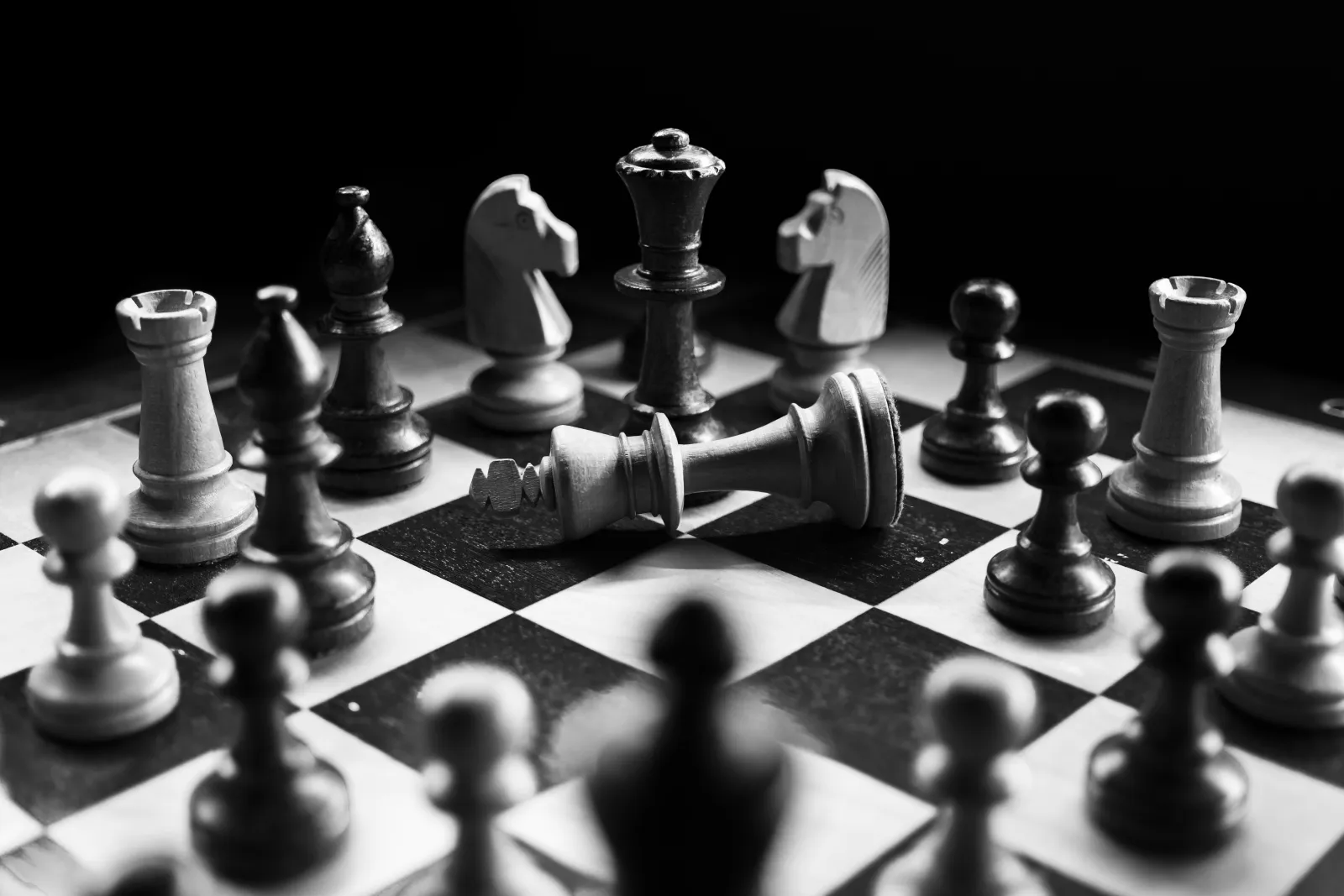 Chess pieces — strategy without execution