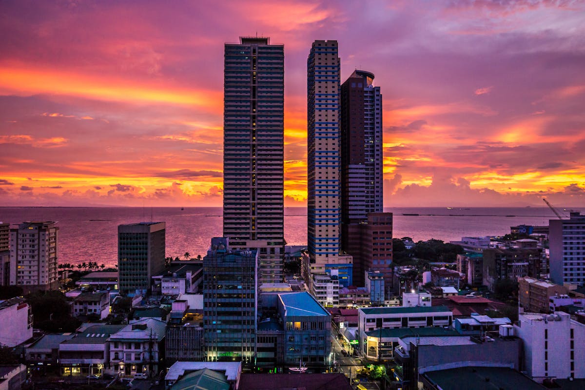 Manila skyline — Manila Bay sunset