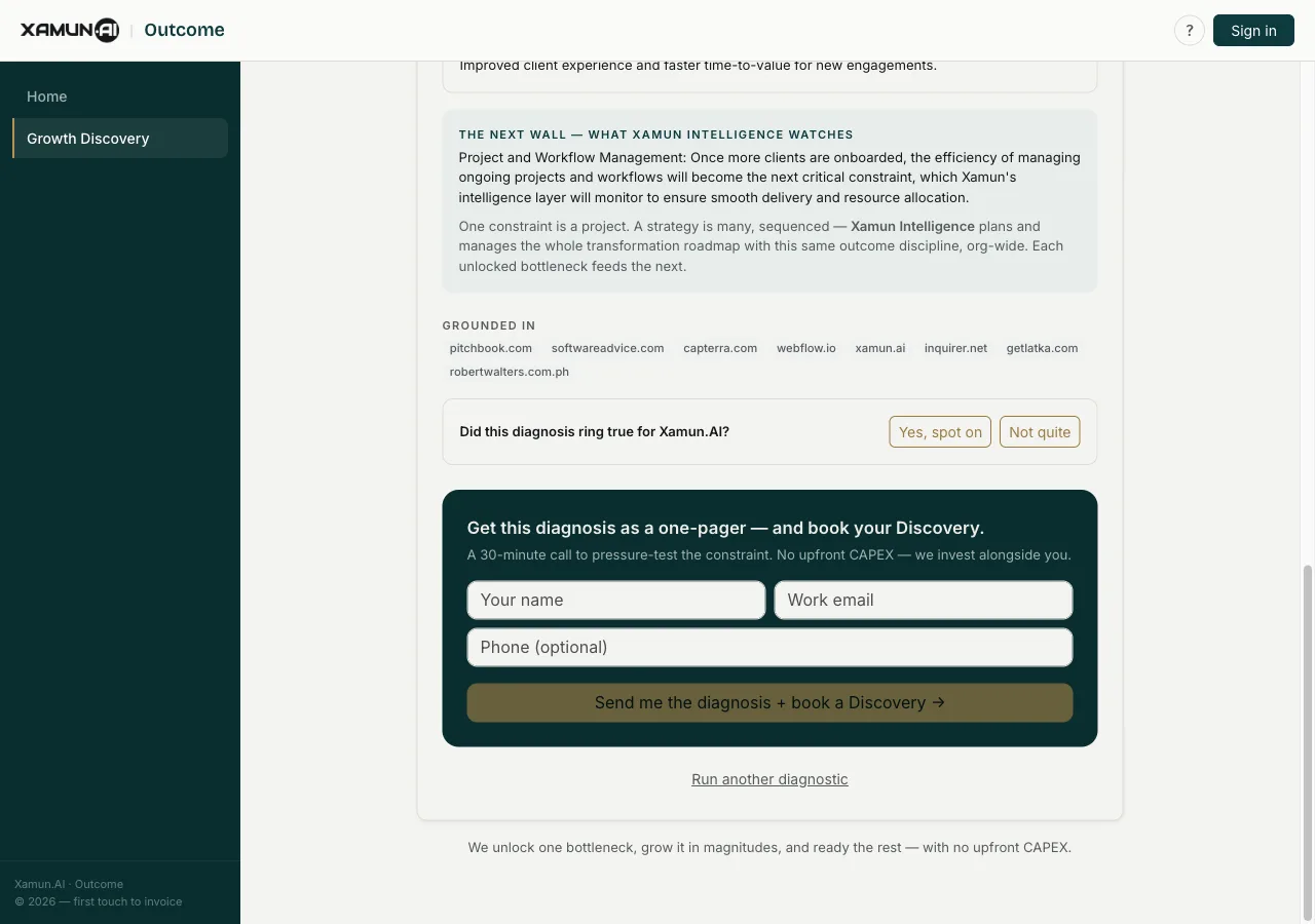 Verdict citations, the Xamun Intelligence outlook on the next constraint, and the feedback loop that trains future diagnoses