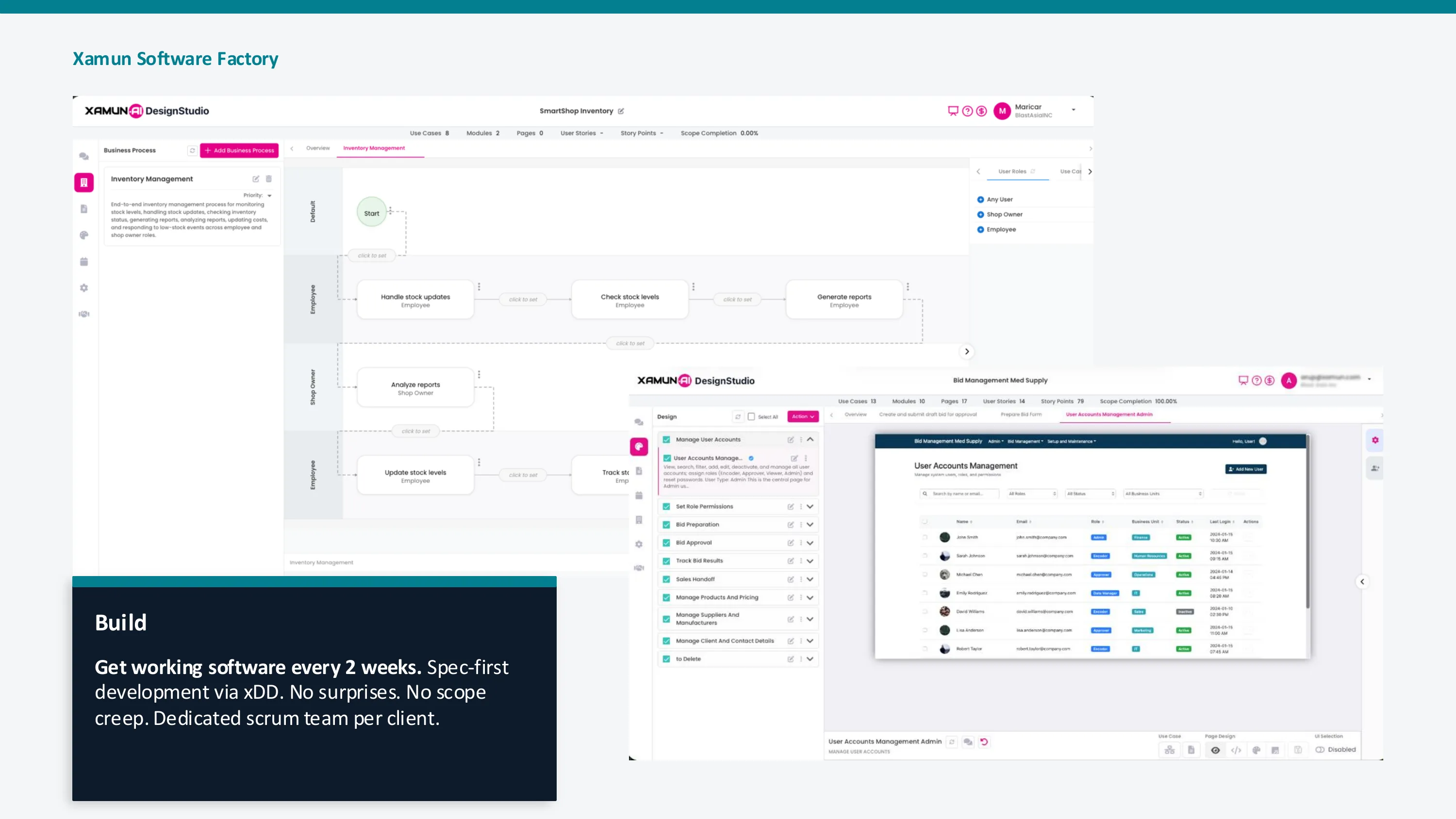 Xamun Software Factory Design Studio